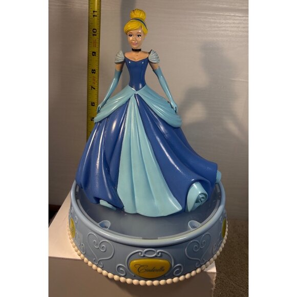 Disney Cinderella Coin Bank Musical Lighted Rotating Figurine 11" - Picture 11 of 11
